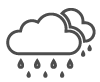 Regen und Schnee